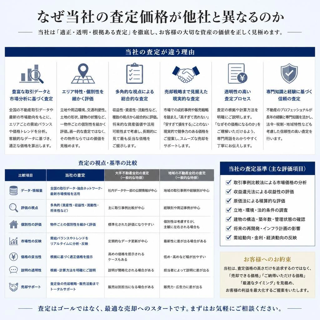 5. 明確な査定価格の理由