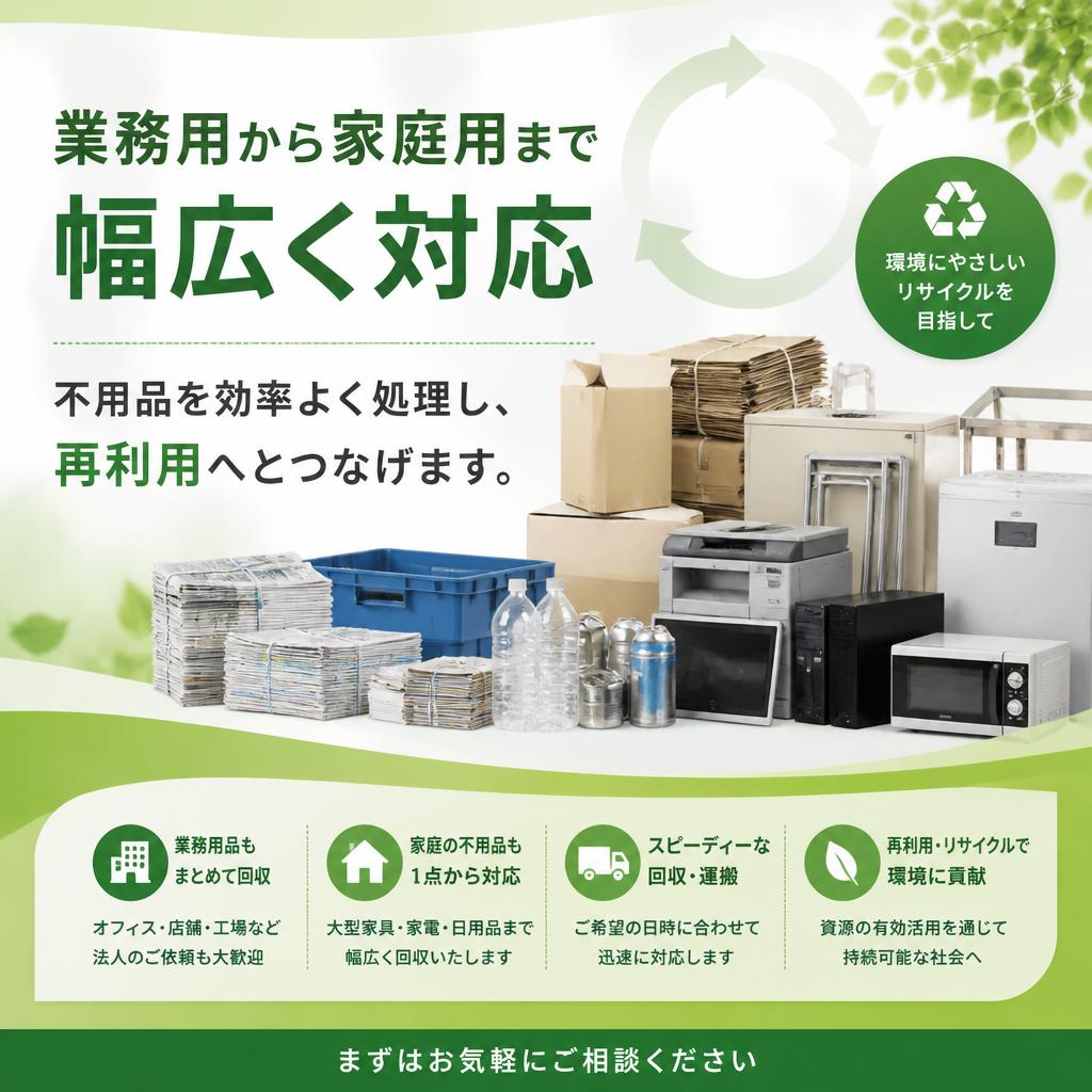 廃品回収サービスの特徴