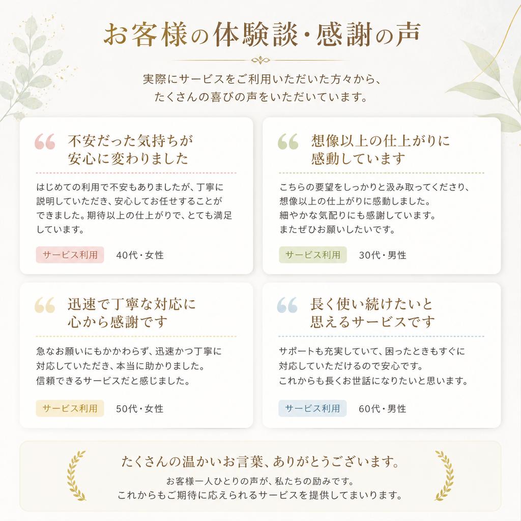 お客様の声