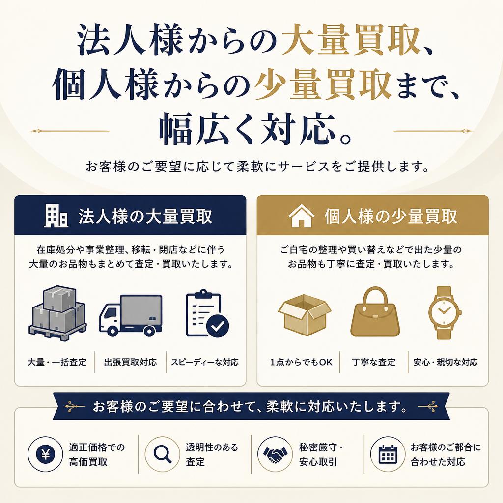 安心の法人・個人共対応