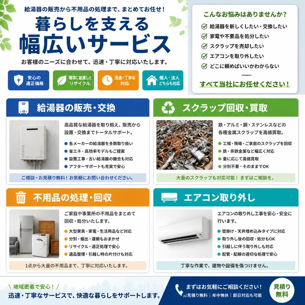 豊富なサービスラインナップ
