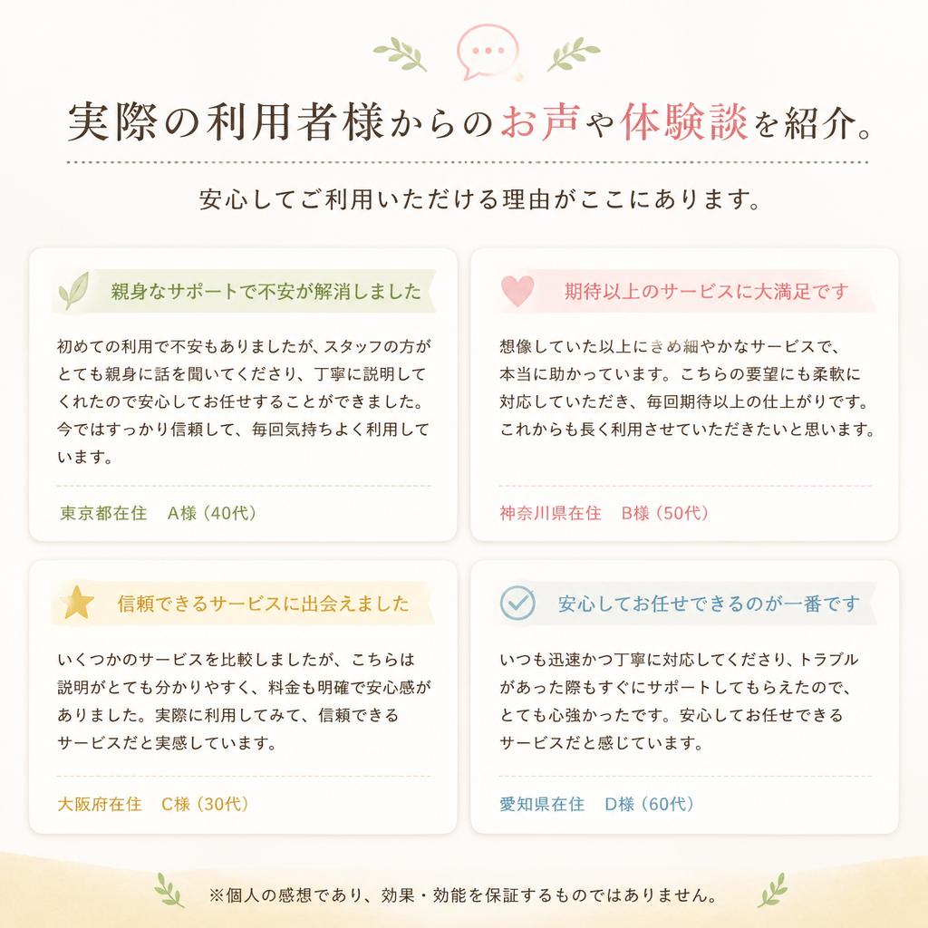 お客様の声