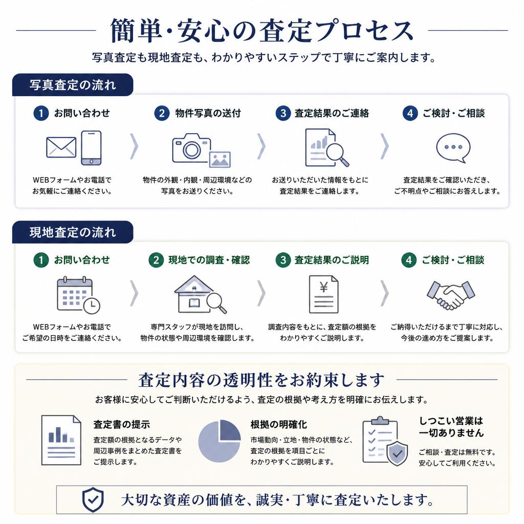 安心の査定プロセス