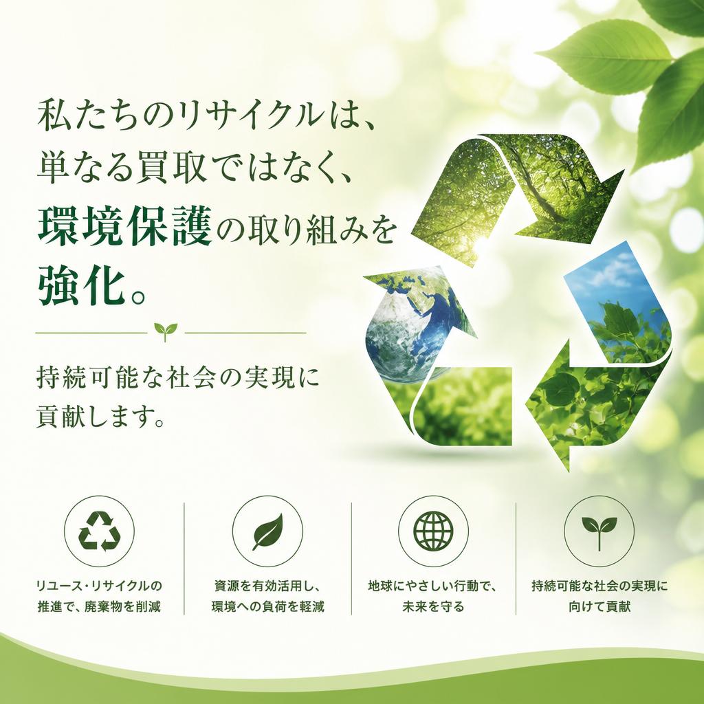 環境への配慮を忘れないリサイクル業者