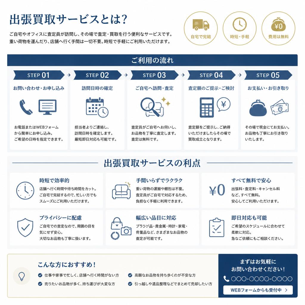 出張買取サービスとは？