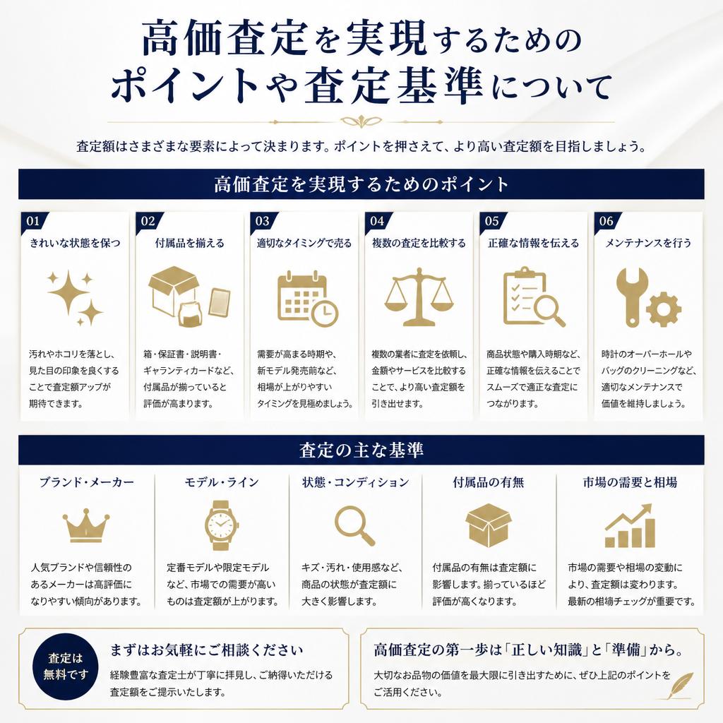 高価査定の秘訣