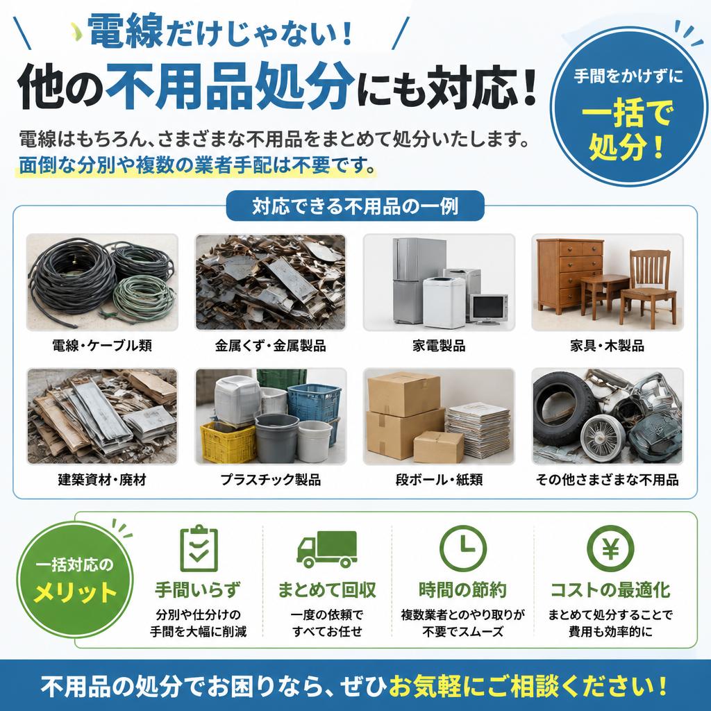 不用品処分もお任せ！