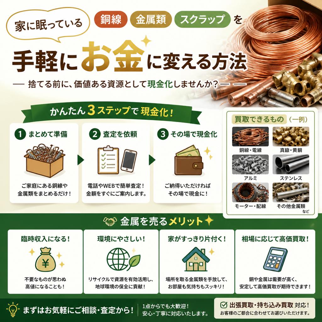 不要品からお金を生み出すチャンス！