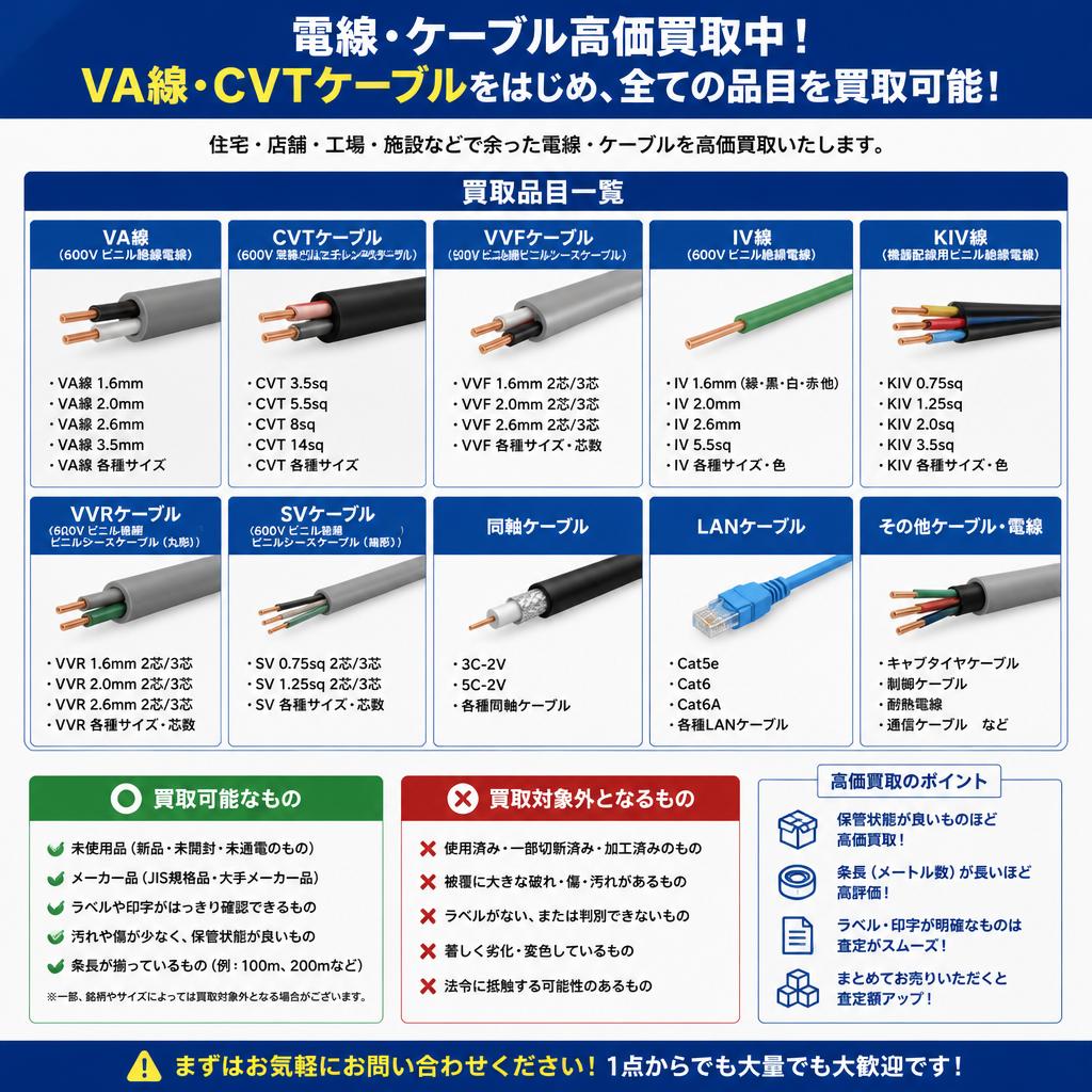 買取対象品目