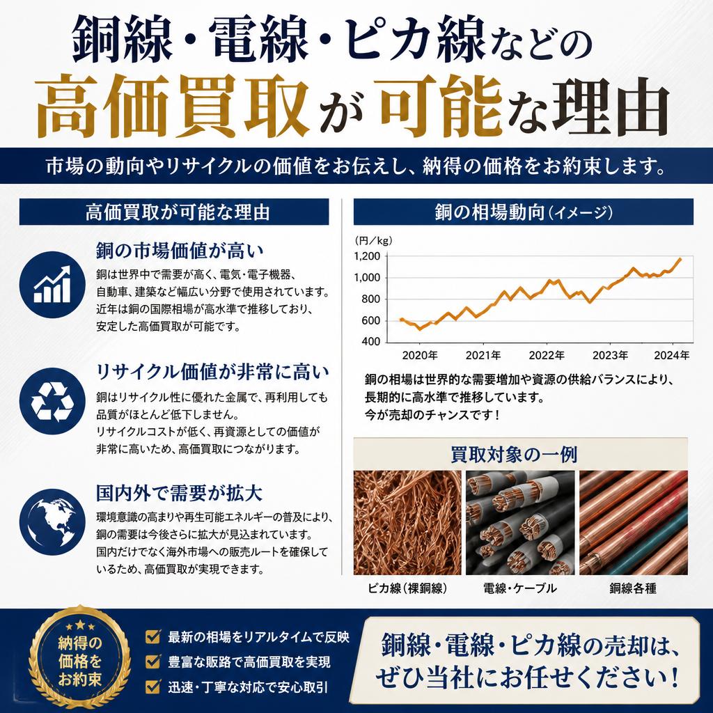 高価買取の理由