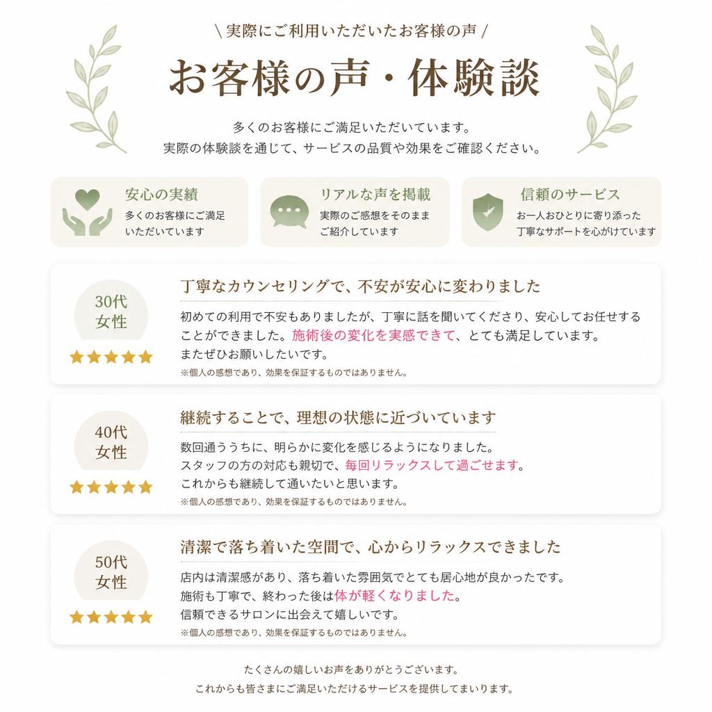 お客様の声