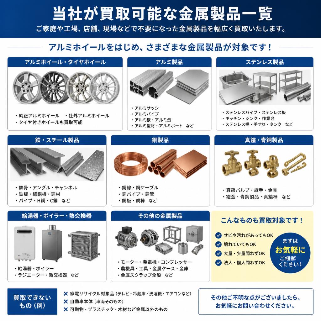 取り扱い品目の紹介
