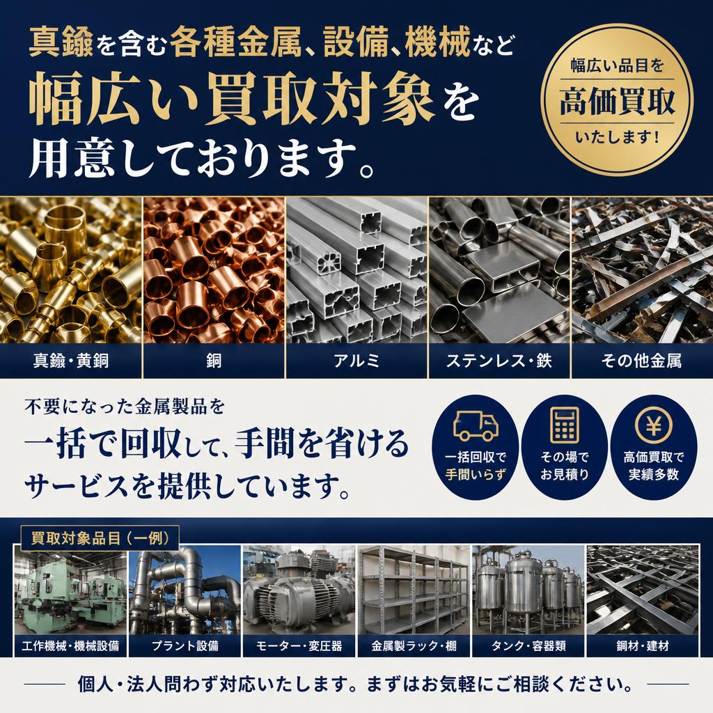 豊富な取り扱い品目