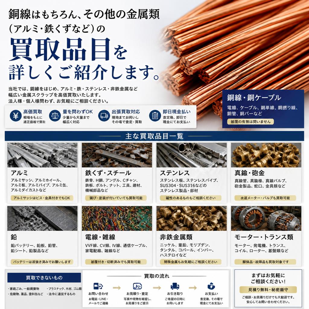 買取対象品目