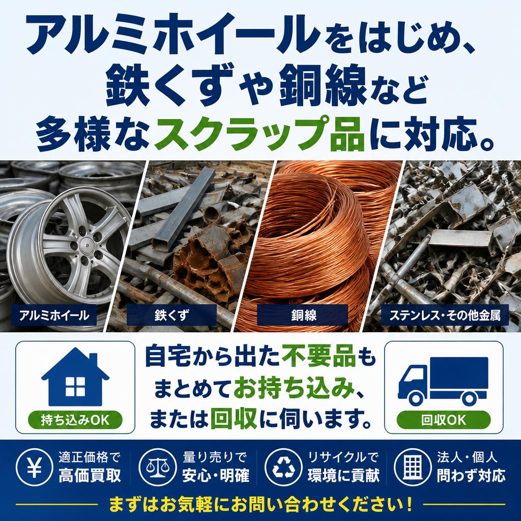 アルミホイールの買取品目