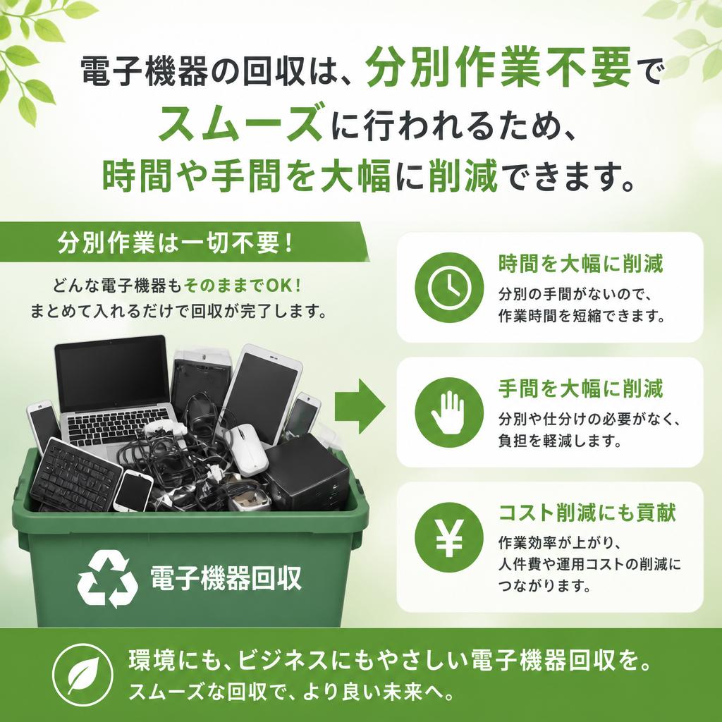 手間のかからない回収サービス