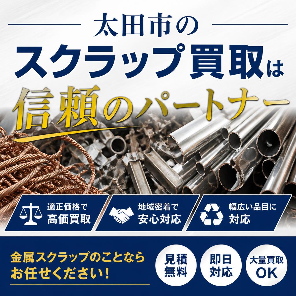 太田市のスクラップ買取は信頼のパートナー