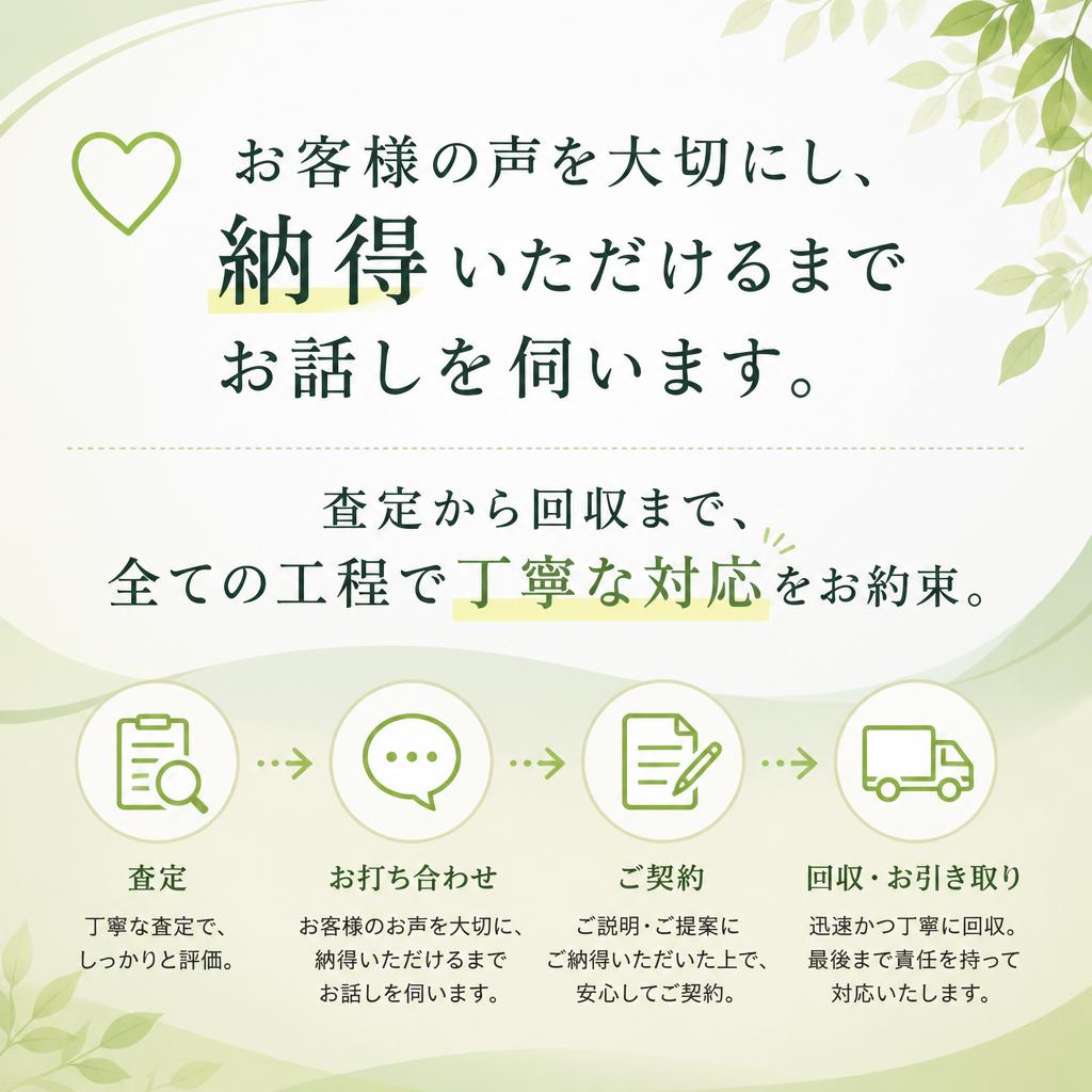 安心・丁寧なサービス
