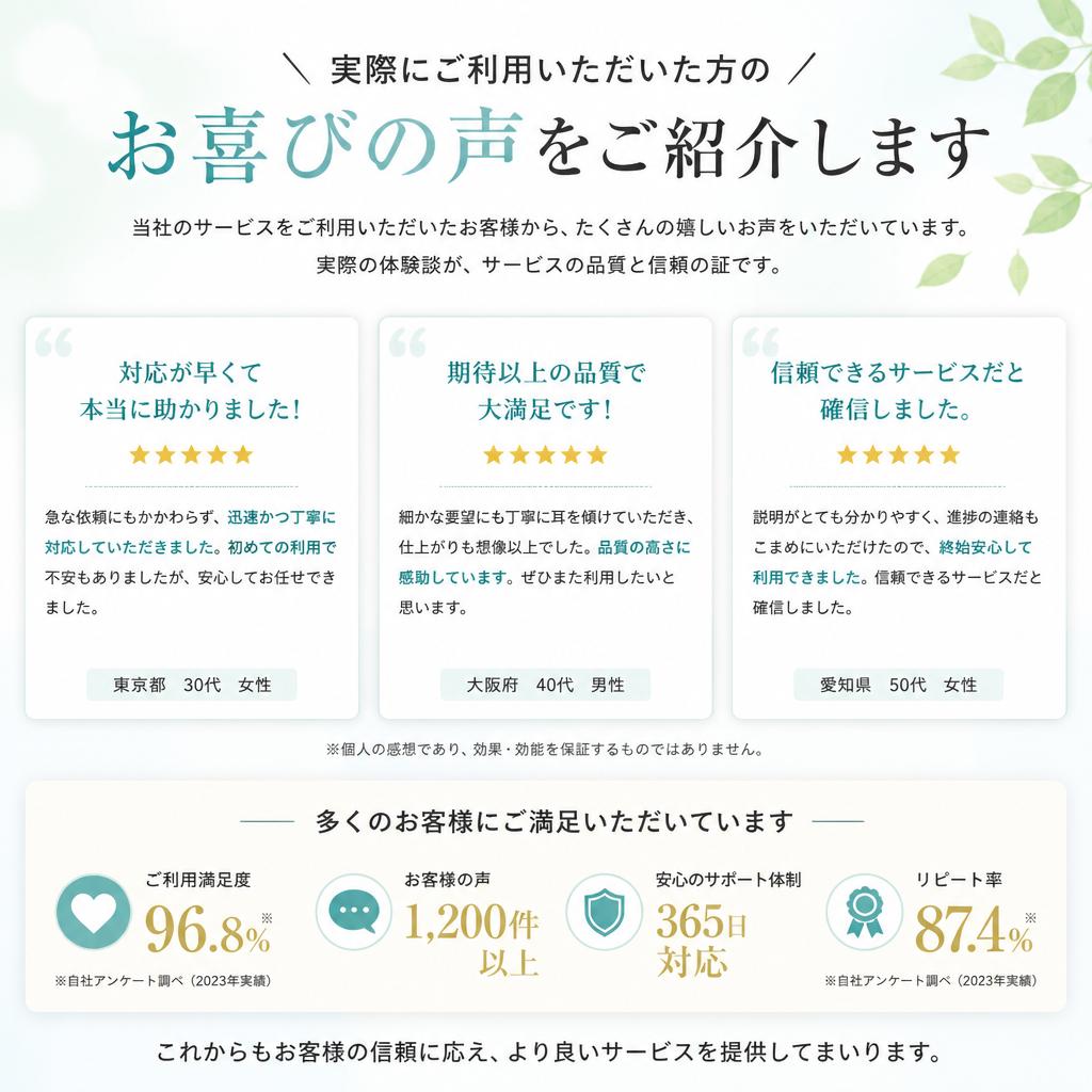 5. お客様の声