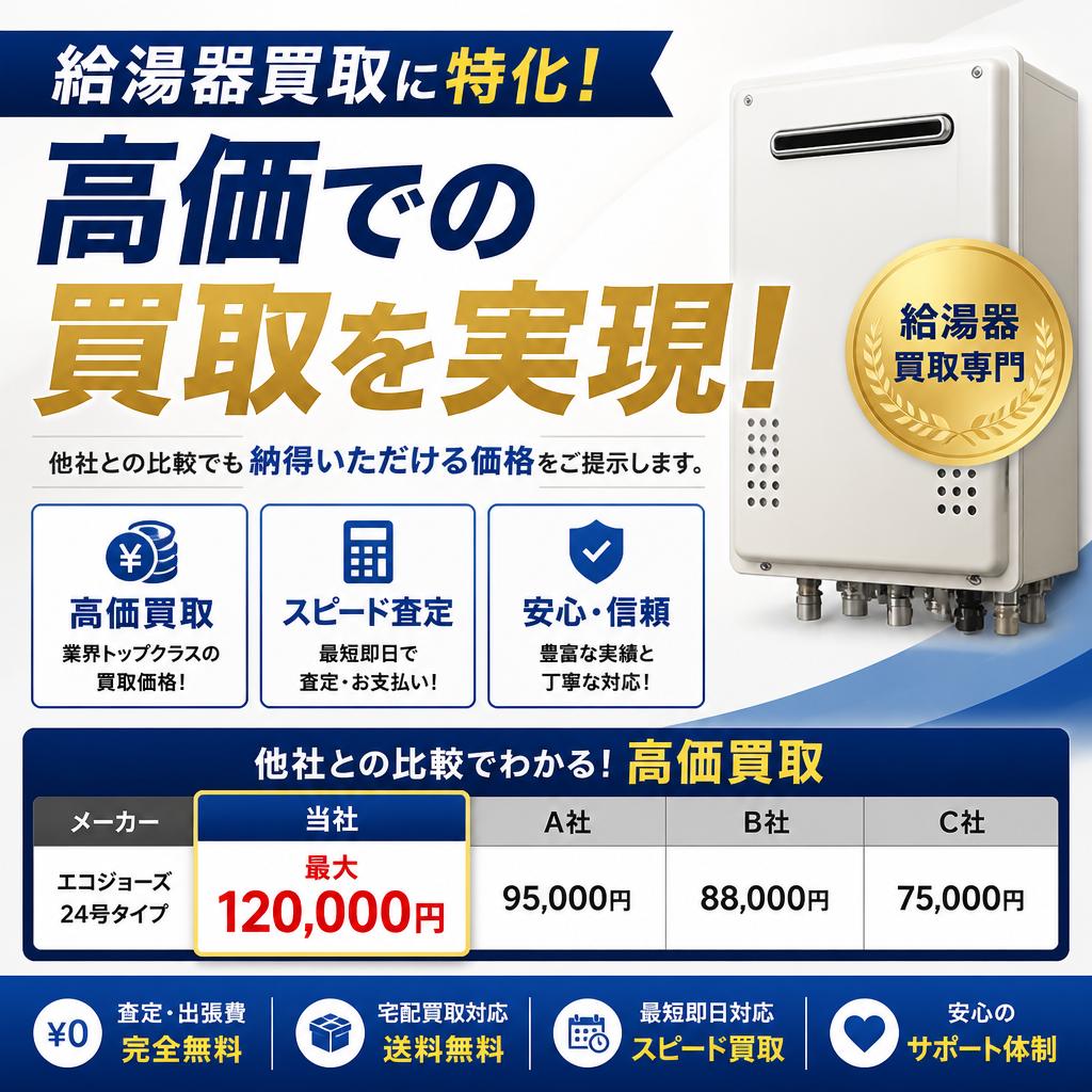 給湯器の高価買取