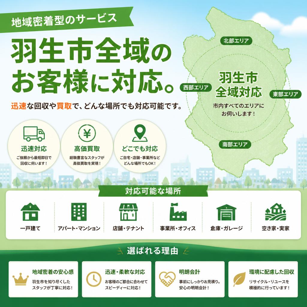 羽生市全域に展開するサービス