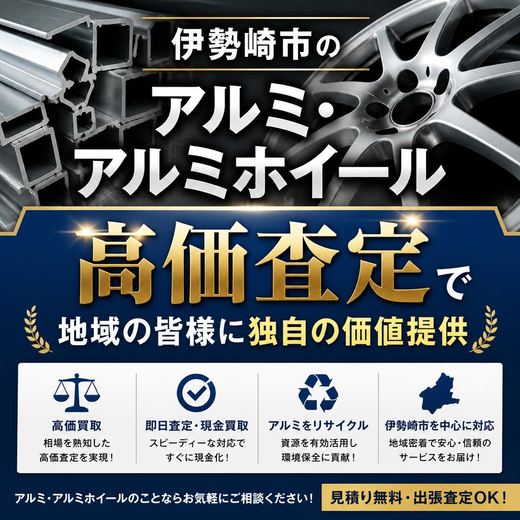 伊勢崎市のアルミ・アルミホイール、高価査定で地域の皆様に独自の価値提供