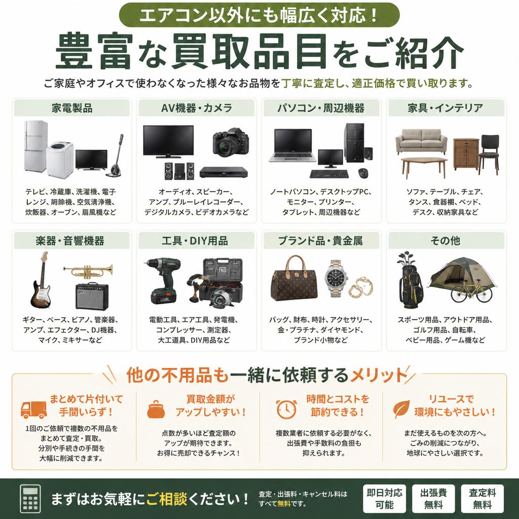 エアコン以外の買取品目